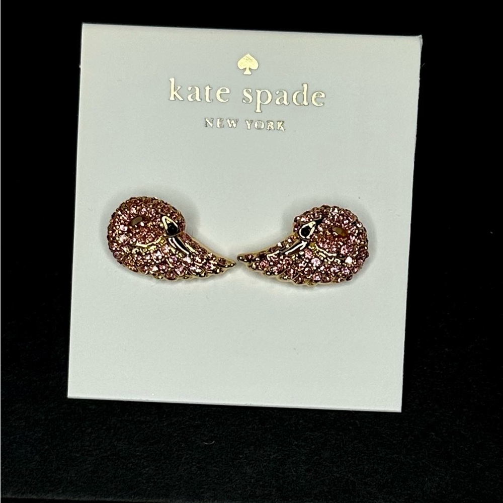 Kate Spade Swan Stud Earrings - Picture 3 of 5